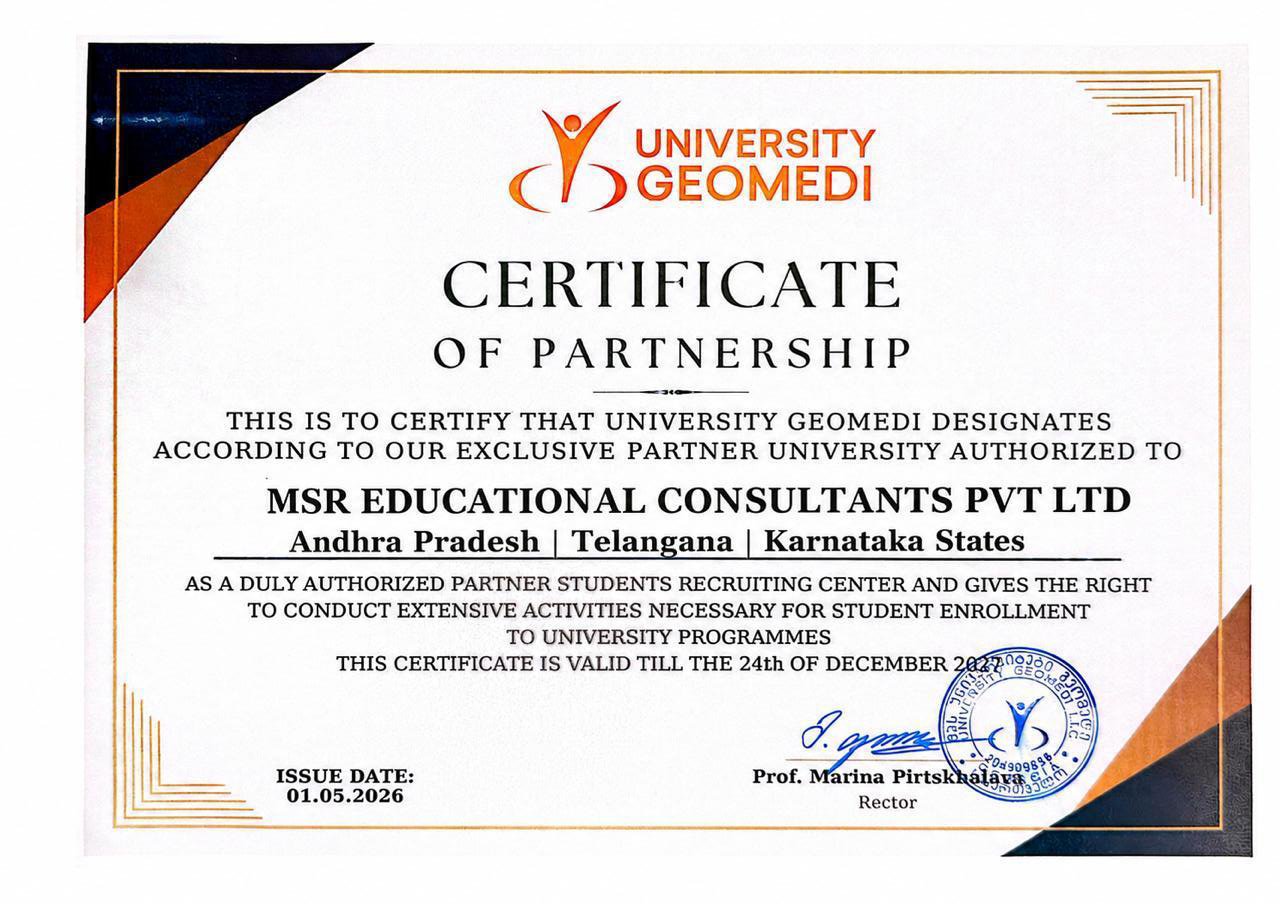 David Tvildiani Medical University Certificate 1